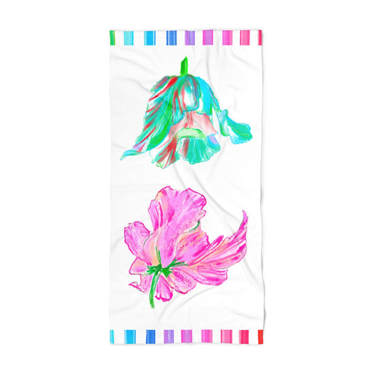 Tulip Love Beach or Bath Towel