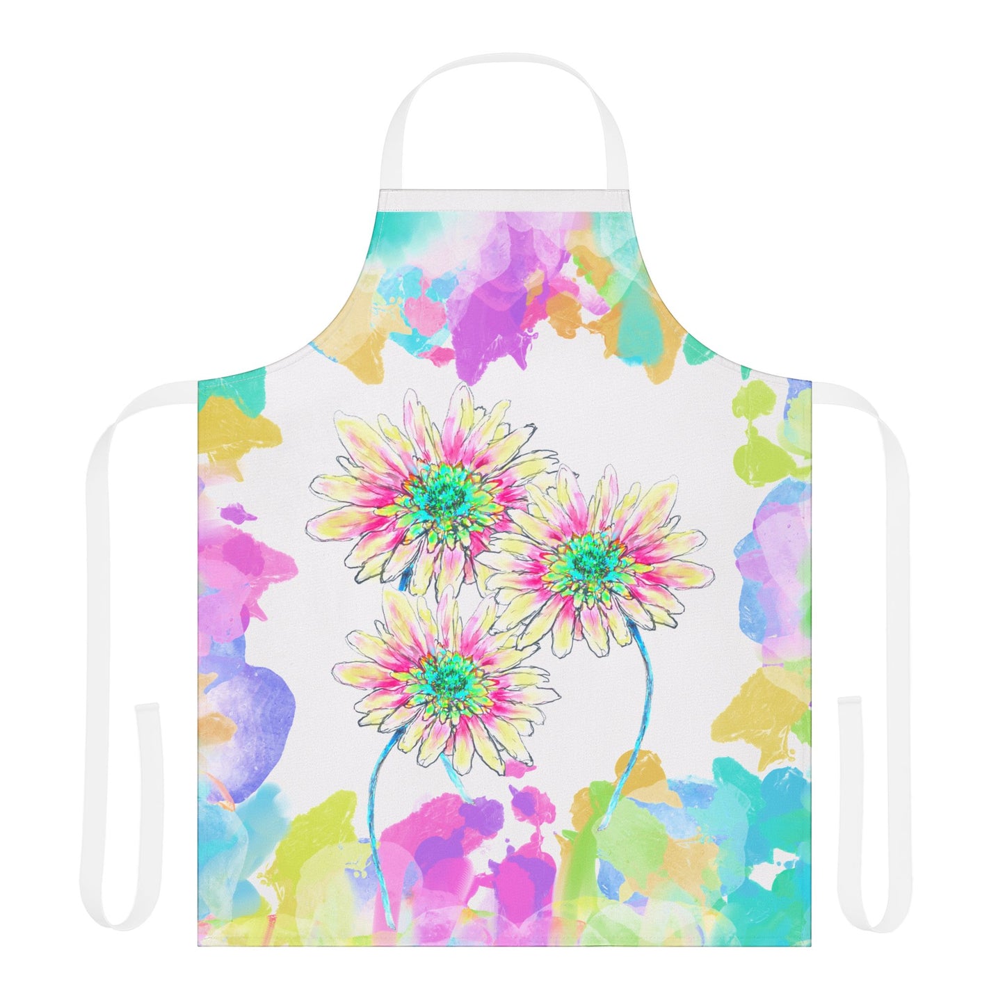Zinnia Color Splash Apron