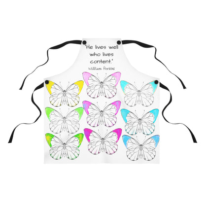 Chroma Apron He lives well who lives content- William Perkins