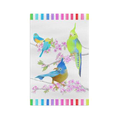Jolly Birds Microfiber Tea Towel