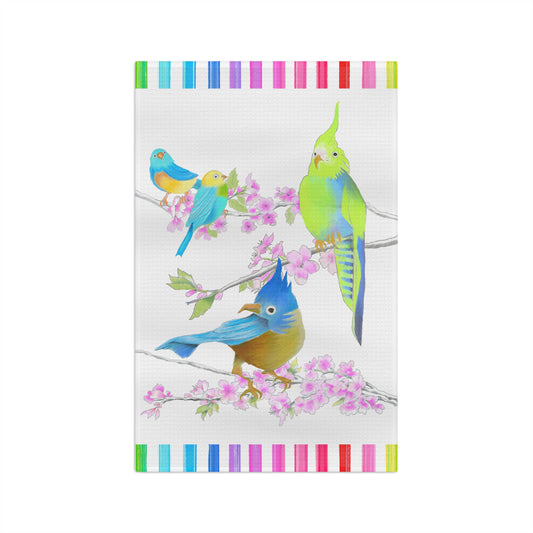Jolly Birds Microfiber Tea Towel