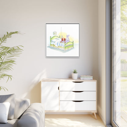 Dogi Fun Matte Canvas Framed