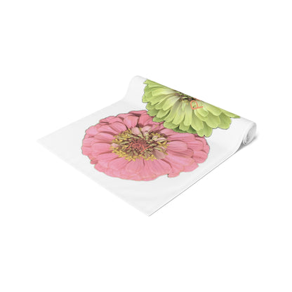 Table Runner Zinnia Fun Cotton or Poly