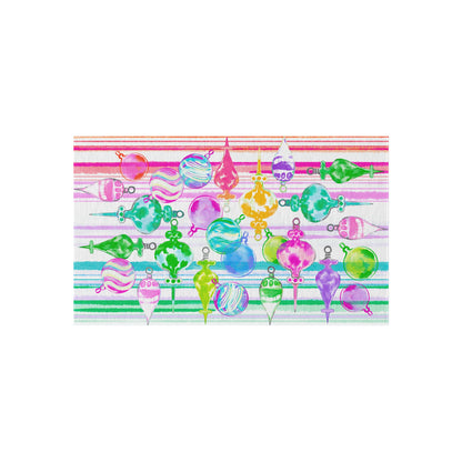Christmas Indoor/Outdoor Rug Joyful Ornament Tumble
