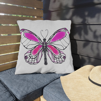 Outdoor Pillows Lulu Butterflies Pink