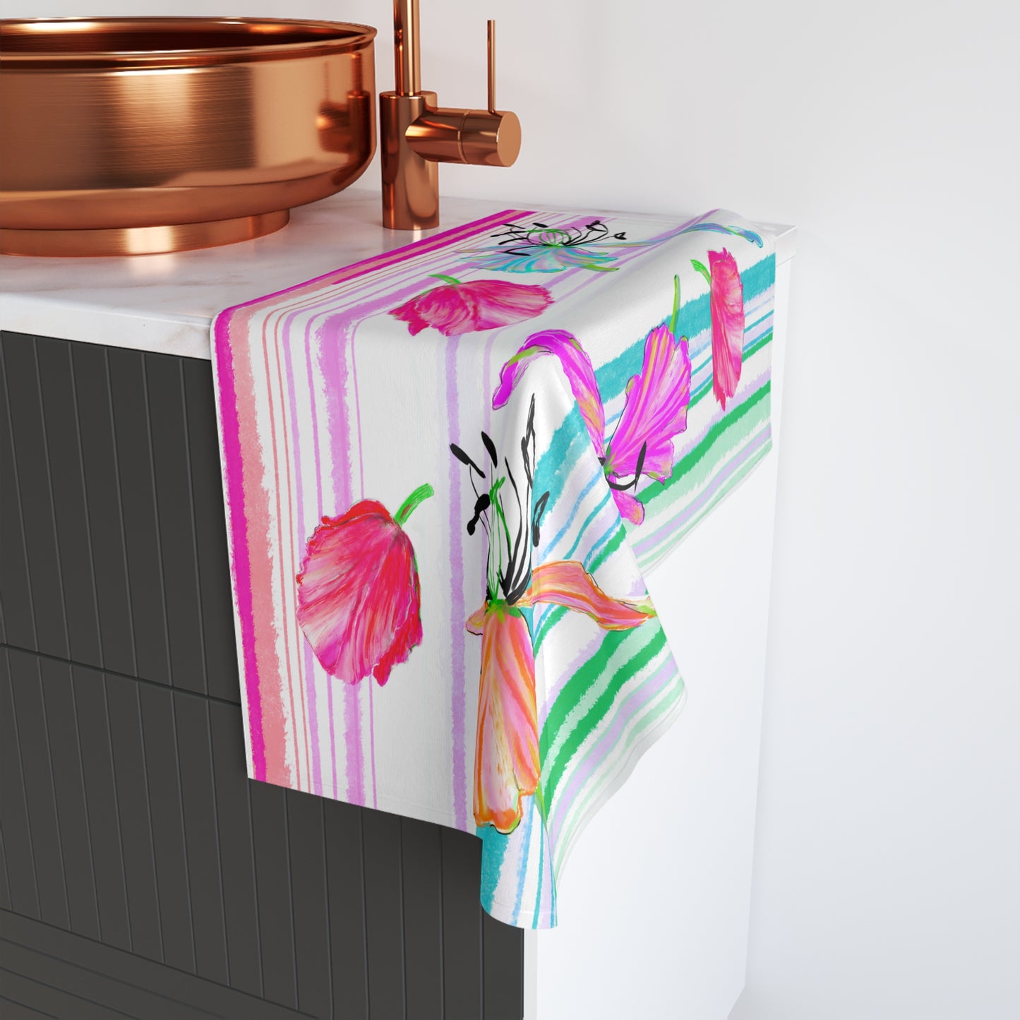 Hand Towel  Dancing Tulips