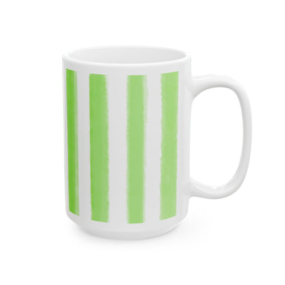 Dancing Tulips Mug Green Raspberry