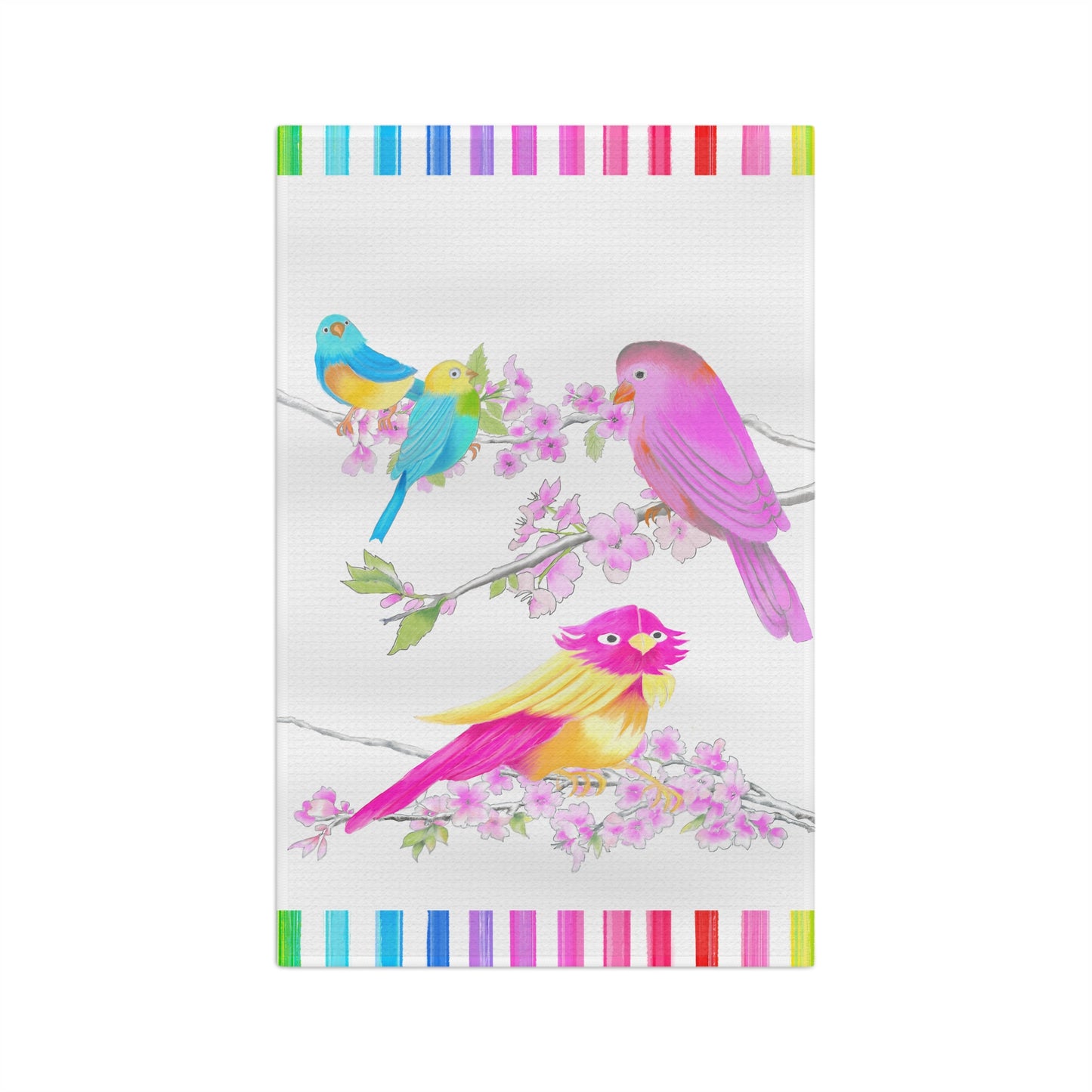 Jolly Birds Microfiber Tea Towel