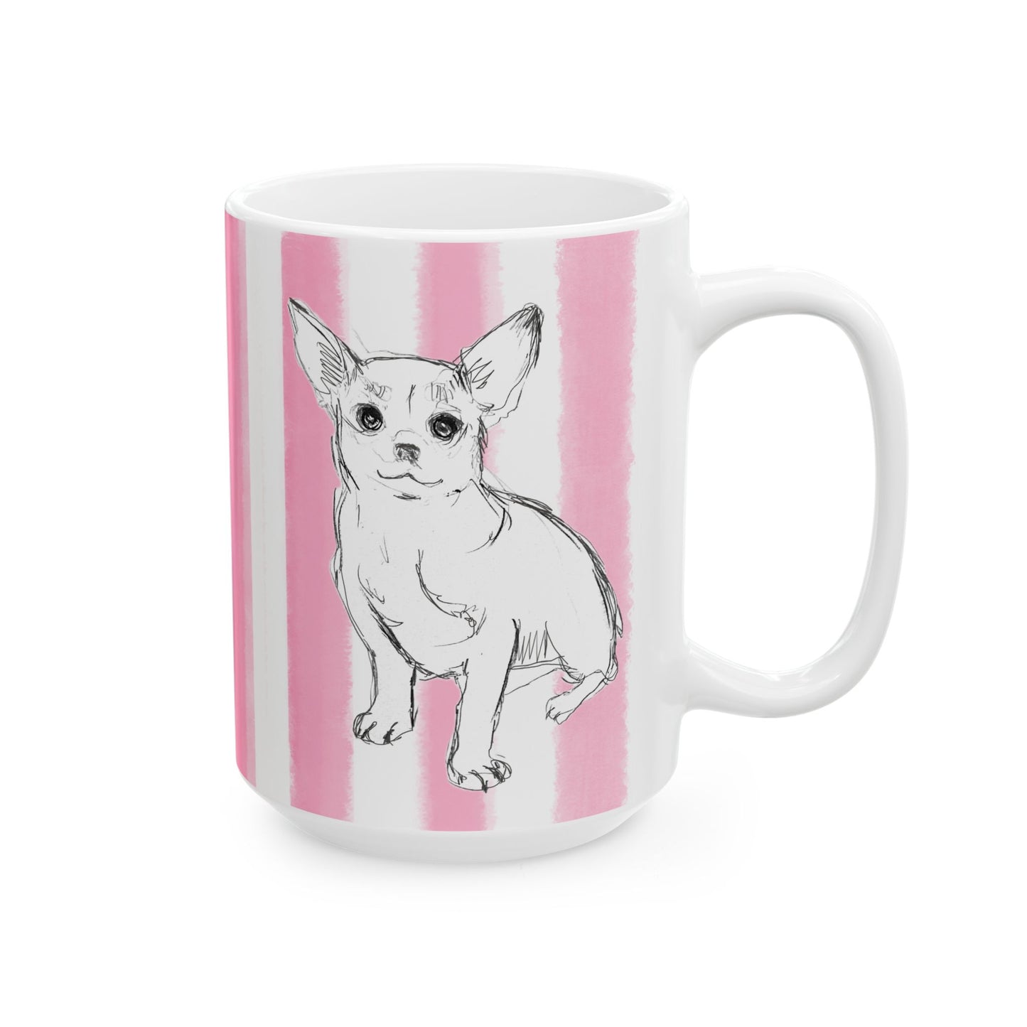 Dogi Fun with Pink Stripes