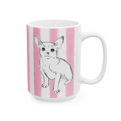 Dogi Fun with Pink Stripes