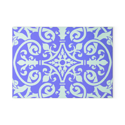 Glass Cutting Board Watercolor Pattern