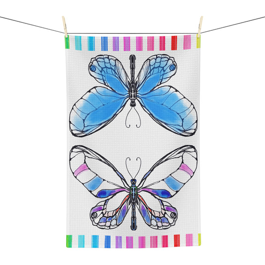 Flutterstripe Microfiber Tea Towel