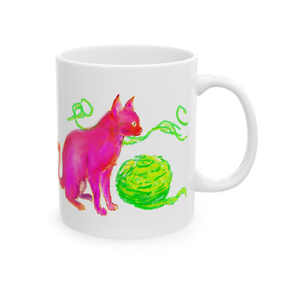 Mugs Ceramic  (11oz, 15oz) Whiskered Whimsy