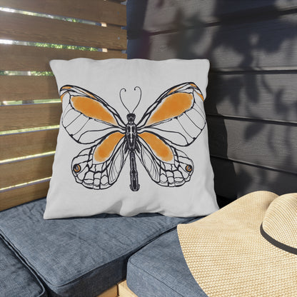 Outdoor Pillows Lulu Butterflies Orange