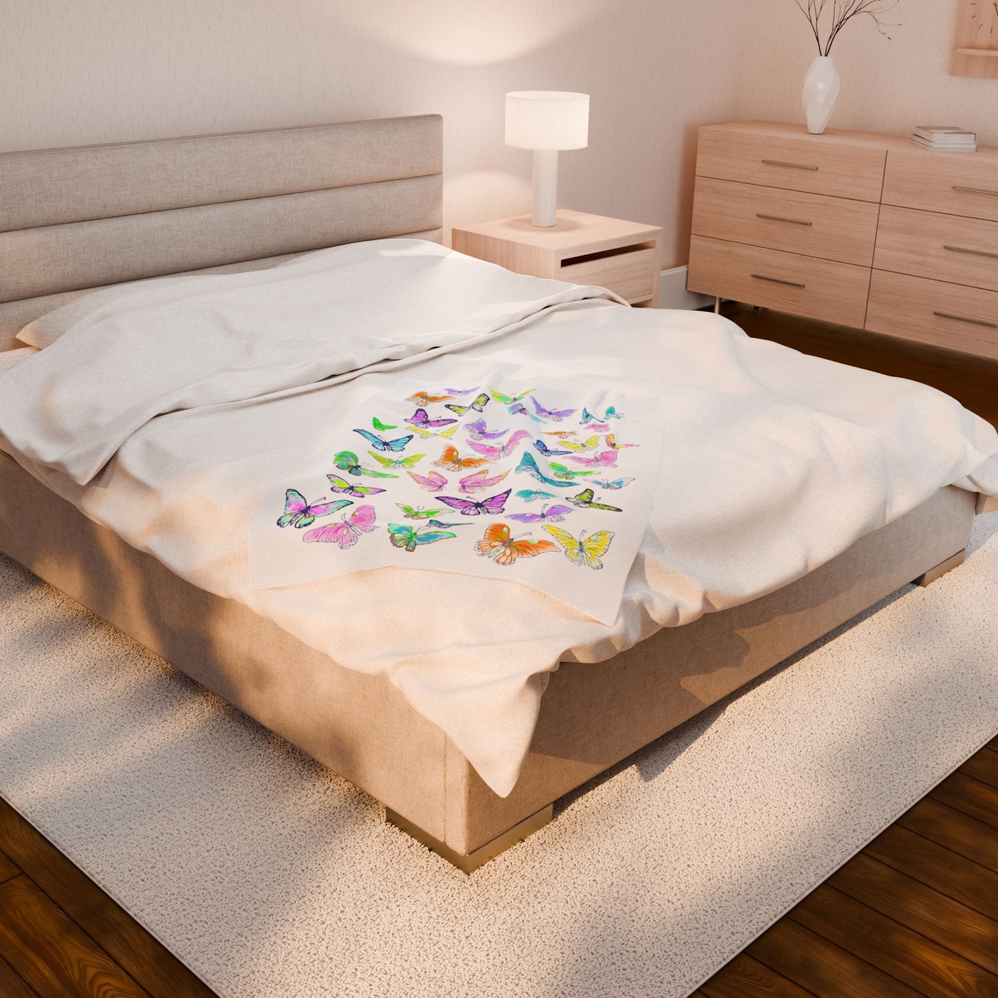 Butterfly Jive Velveteen Plush Blanket