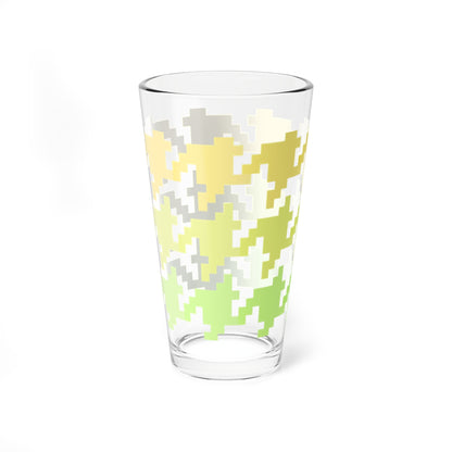 Mixing Glass, 16oz Houndstooth Fun