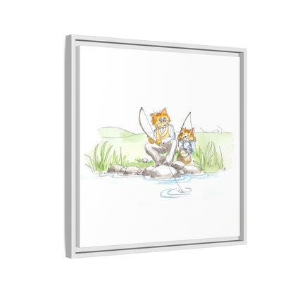 Kitty Fun Matte Canvas Framed