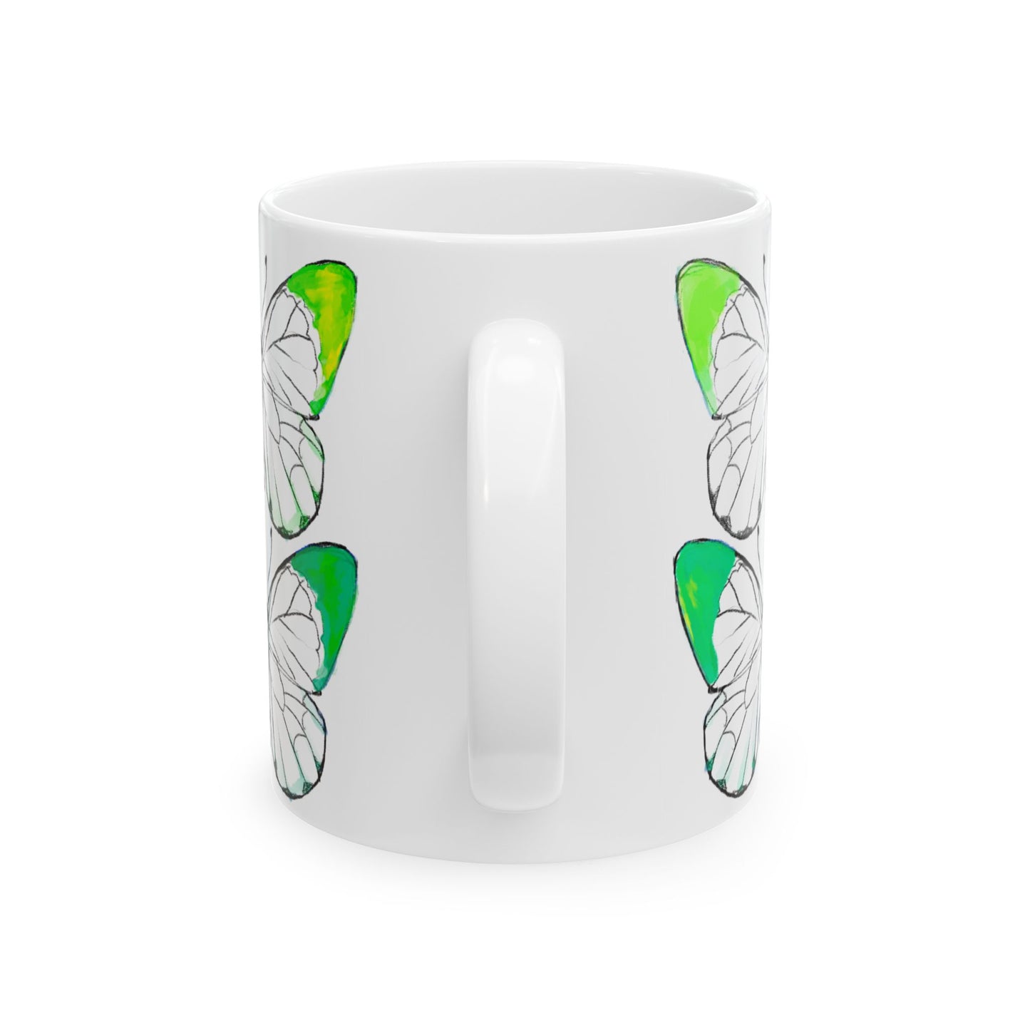 Chroma Ceramic Mug, (11oz, 15oz) Green