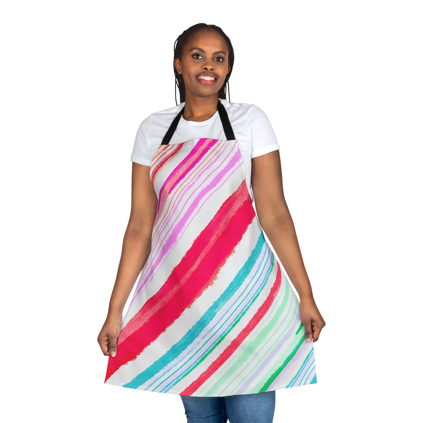 Aprons Watercolor Diagonal Stripes