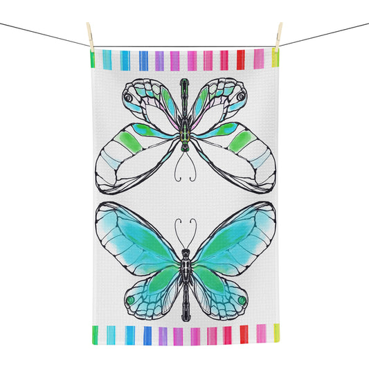 Flutterstripe Microfiber Tea Towel