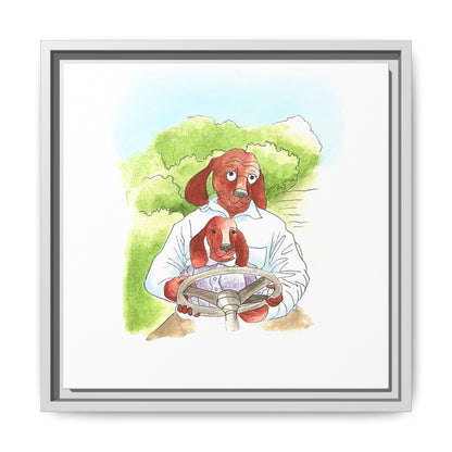 Dogi Fun Matte Canvas Framed