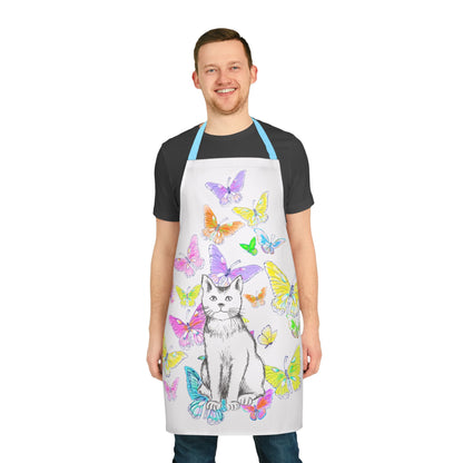 Kitty Flutter Apron, 4-Color Straps