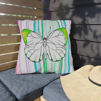 Copy of  Pillows Outdoor Watercolor Butterfly Whimsy
