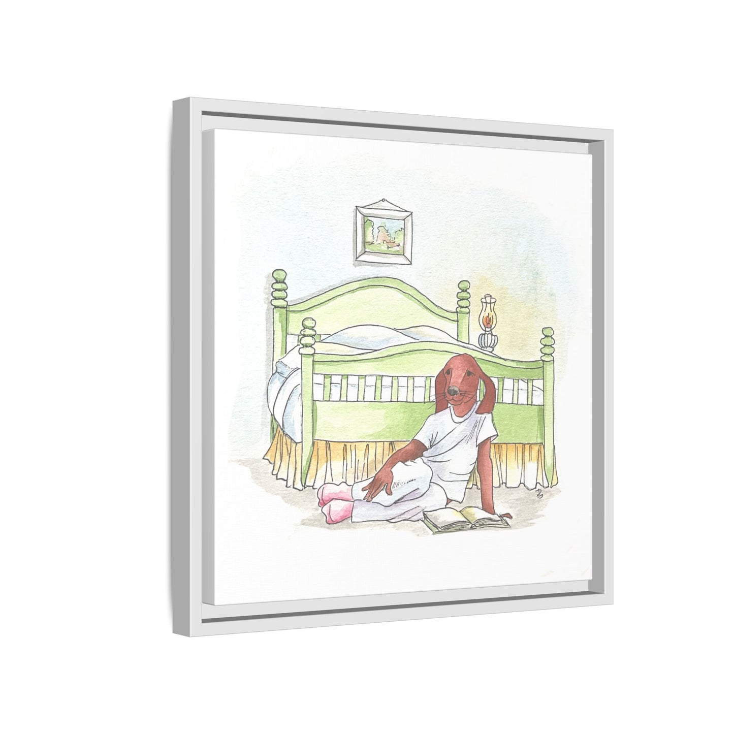 Dogi Fun Matte Canvas Framed