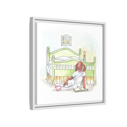 Dogi Fun Matte Canvas Framed
