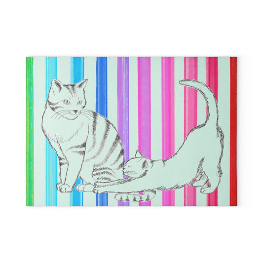 Glass Cutting Boards Kitty Fun