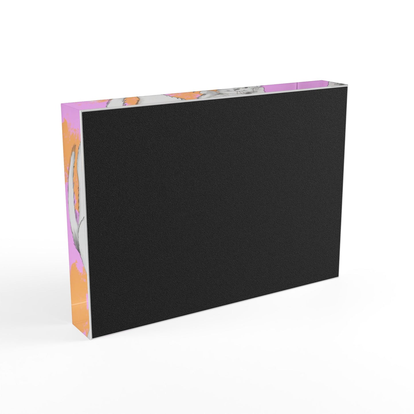 Kitty Flutter Acrylic Block
