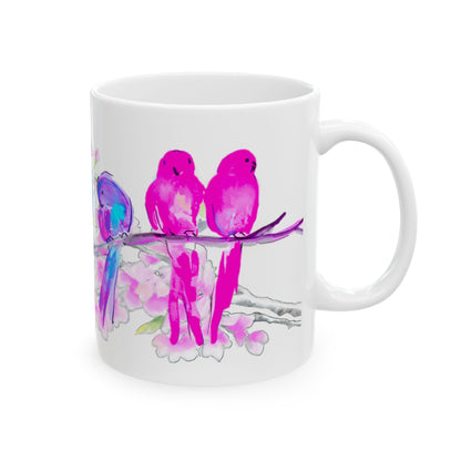 Blossoms & Birds Ceramic Mugs