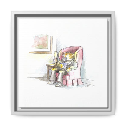 Kitty Fun Matte Canvas Framed
