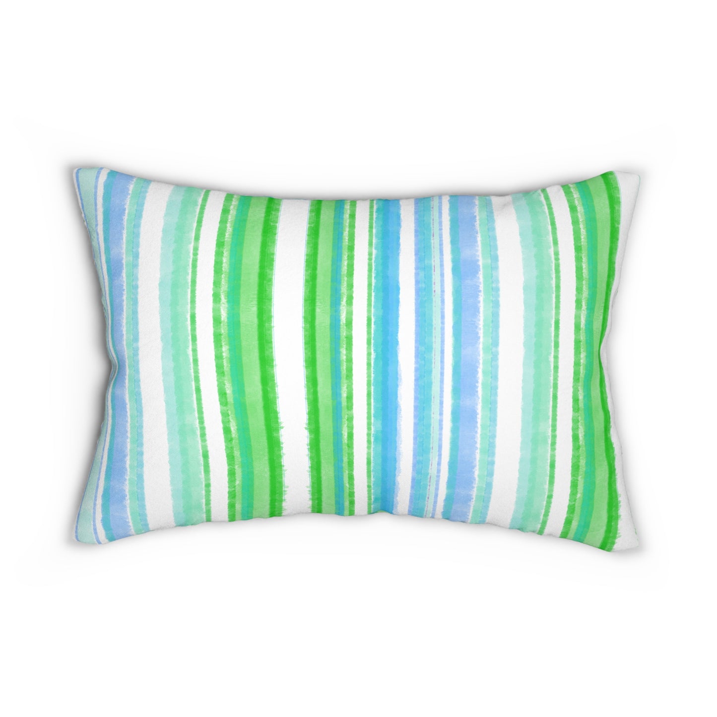 Pillows Spun Polyester Lumbar Watercolor Stripes