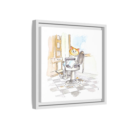 Kitty Fun Matte Canvas Framed