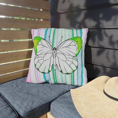 Copy of  Pillows Outdoor Watercolor Butterfly Whimsy
