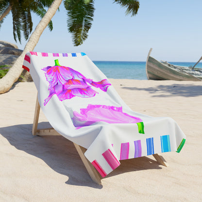 Towels Tulip Love Beach or Bath Towel