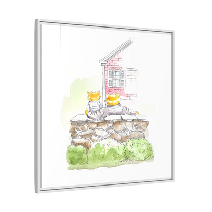 Kitty Fun Matte Canvas Framed