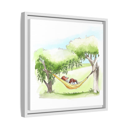Dogi Fun Matte Canvas Framed