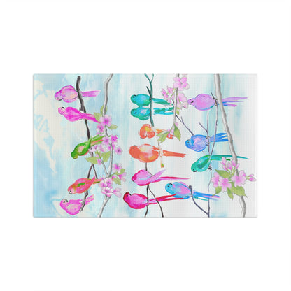 Dish Towels Microfiber Watercolor Birds