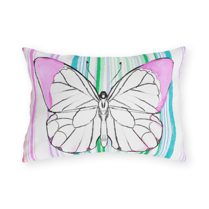 Pillows Outdoor Watercolor Butterfly Whimsy
