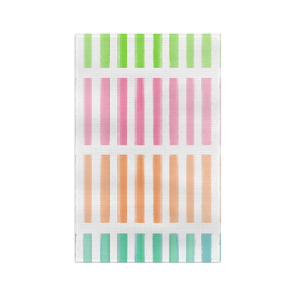 Watercolor Stripes Tea Towel