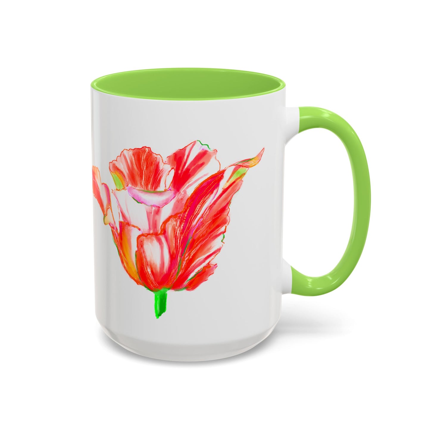 Vibrant Tulips Mugs