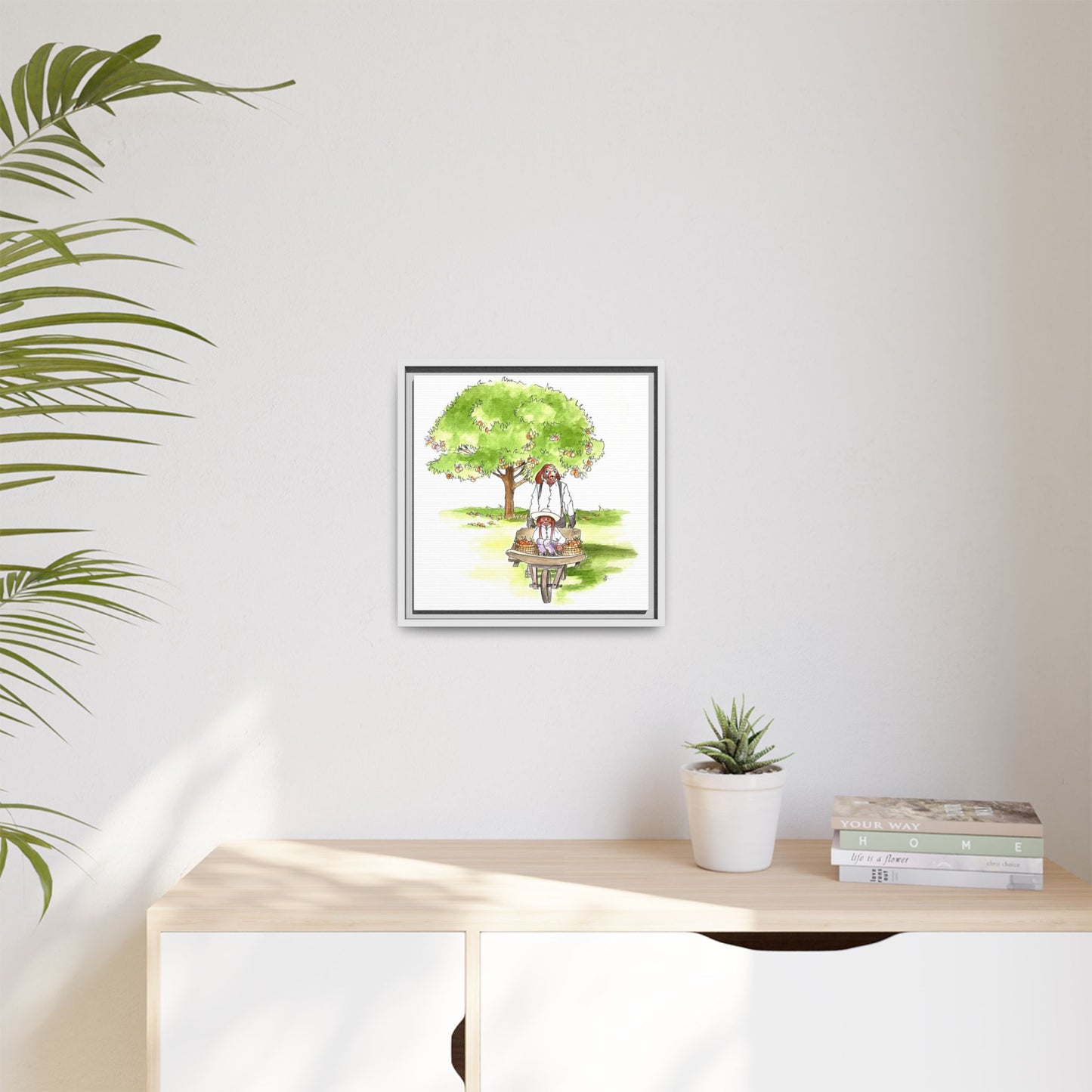Dogi Fun Matte Canvas Framed