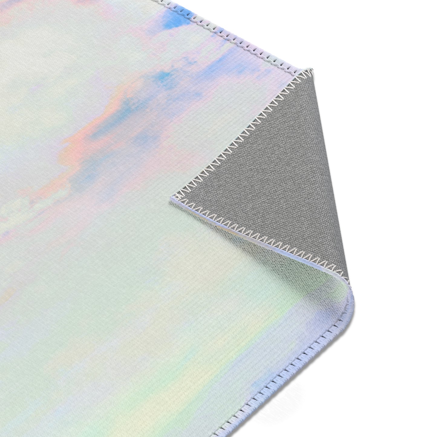 Joyful Landscapes Indoor Area Rug, Sky Blue