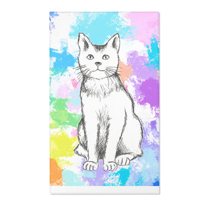 Kitty Fun Vertical Indoor Area Rugs