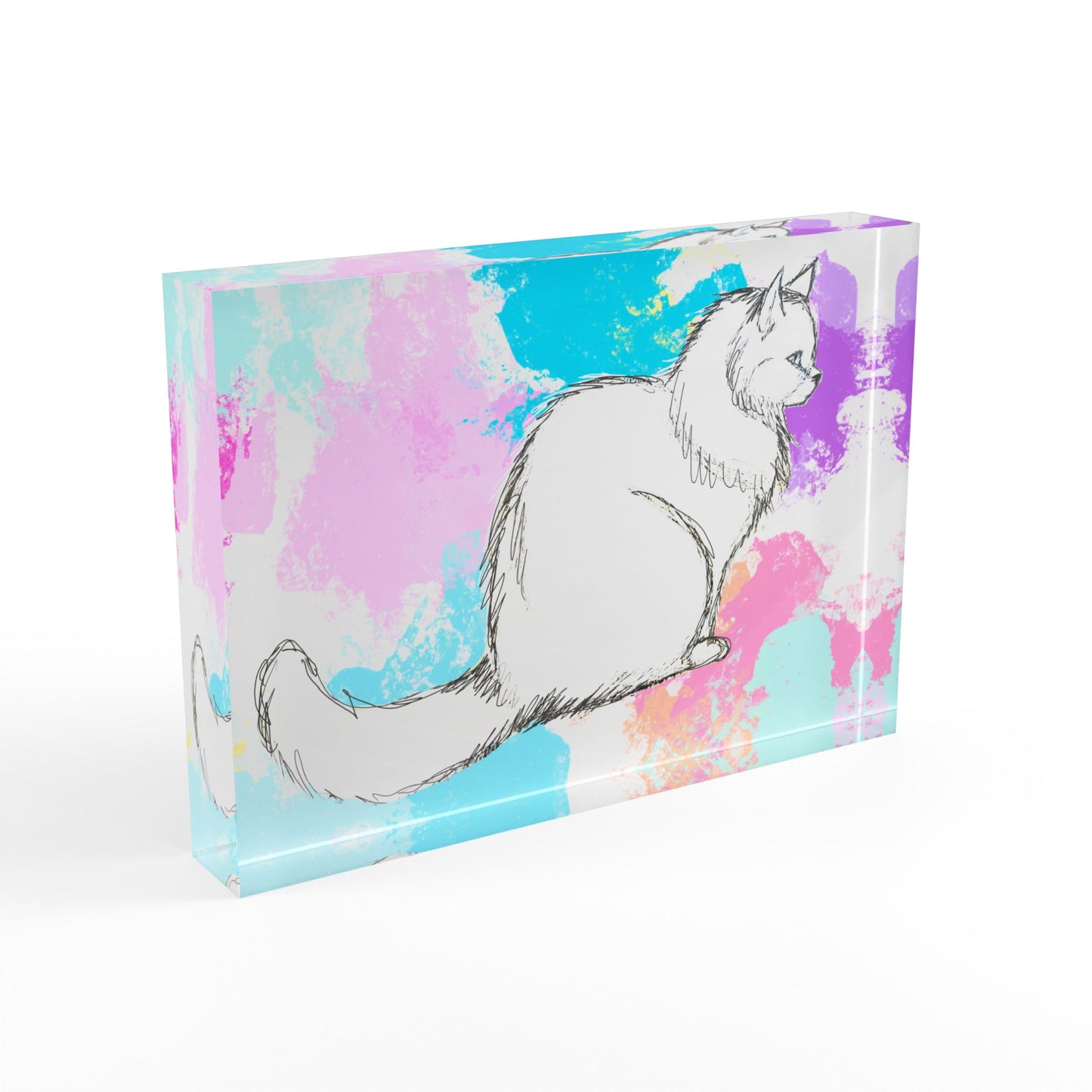Kitty Fun Acrylic Block