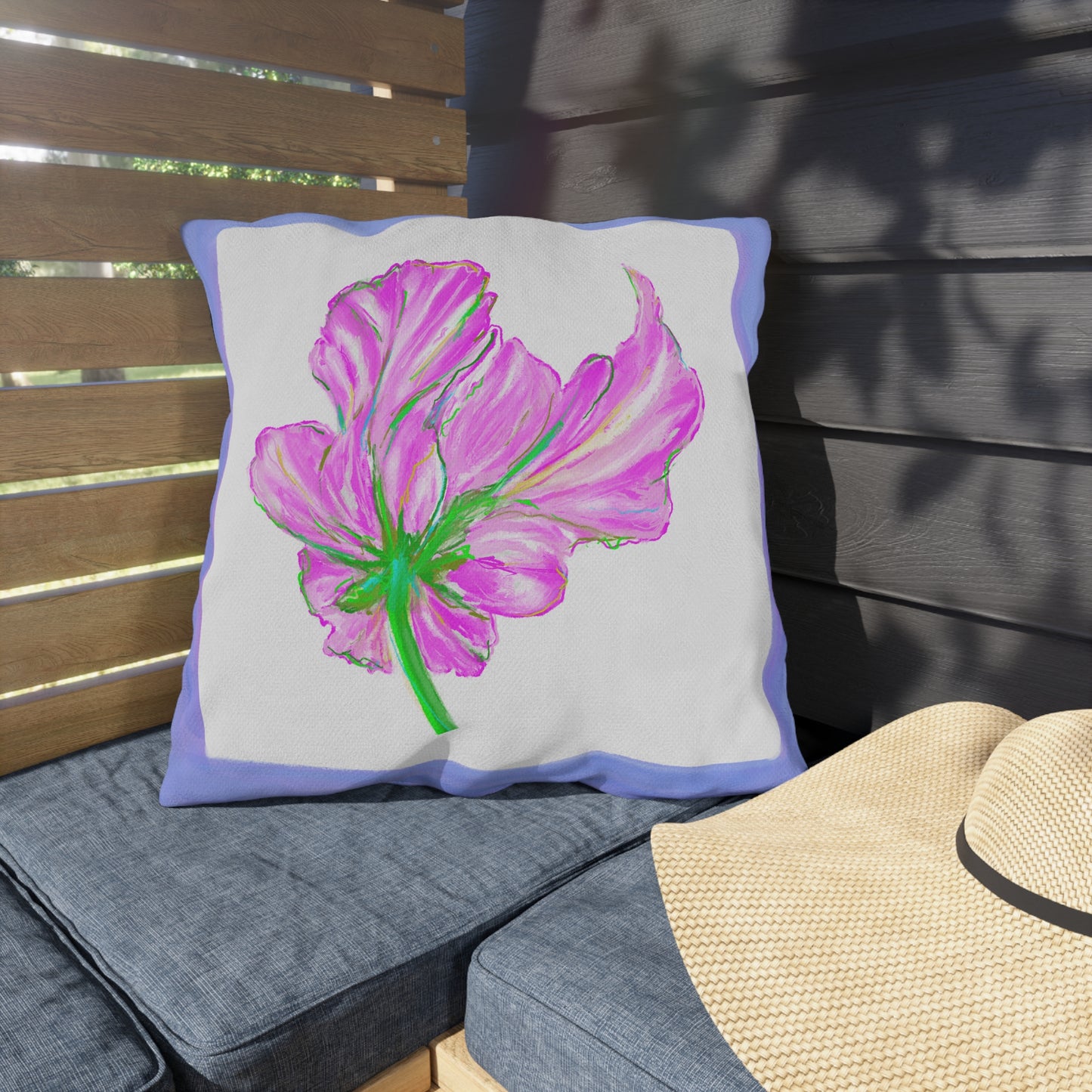 Vibrant Tulips Outdoor Pillows
