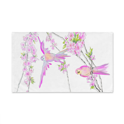 Cherry Chirp Hand Towel