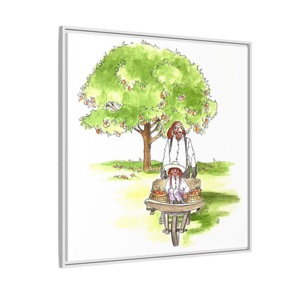 Dogi Fun Matte Canvas Framed